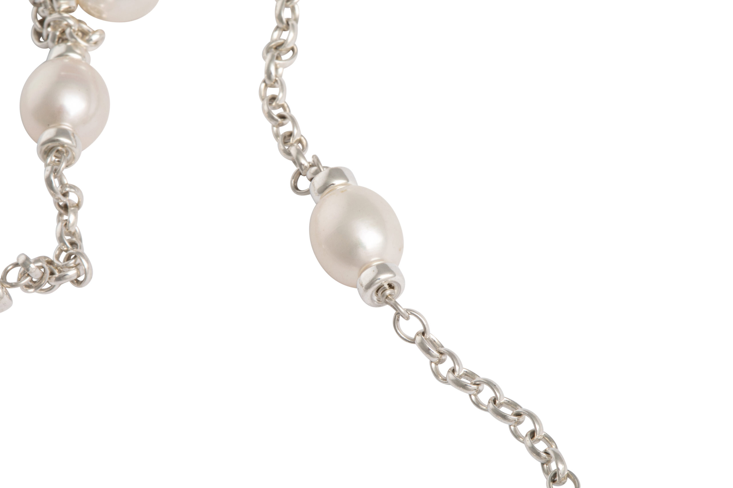 Silver Mary Berry style necklace - Harriet Whinney Pearls