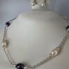 Blue pearls necklace Mary Berry style